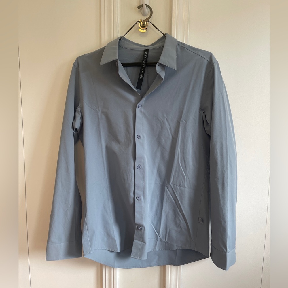 New Venture Slim-Fit Long-Sleeve Shirt - Slate Blue